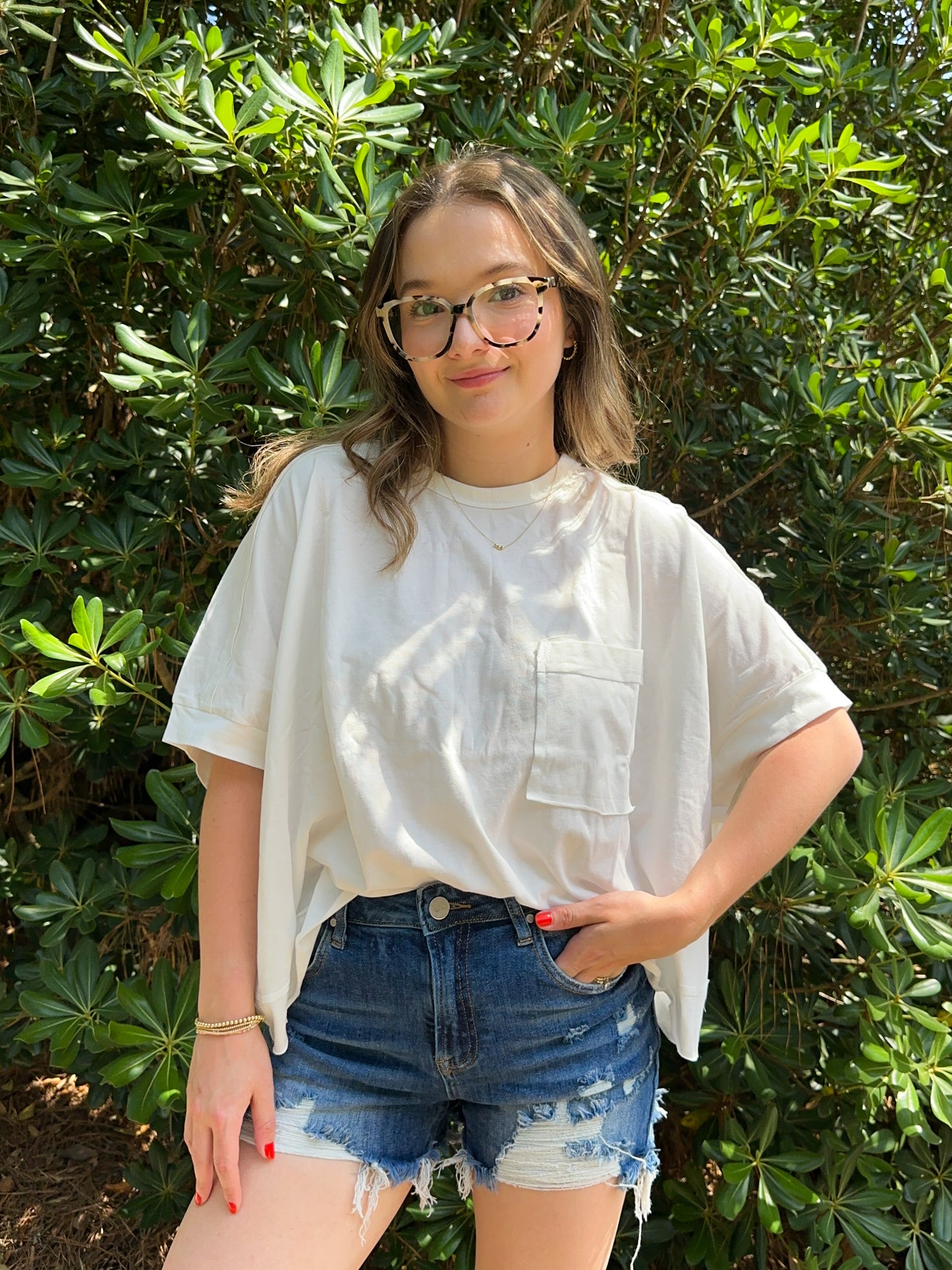 Tammy Mineral Washed Oversized Crop Top