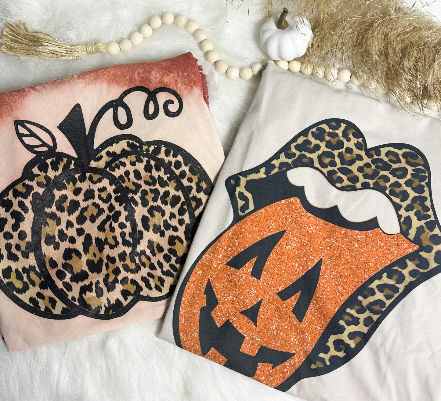 Leopard Halloween Tongue Tee