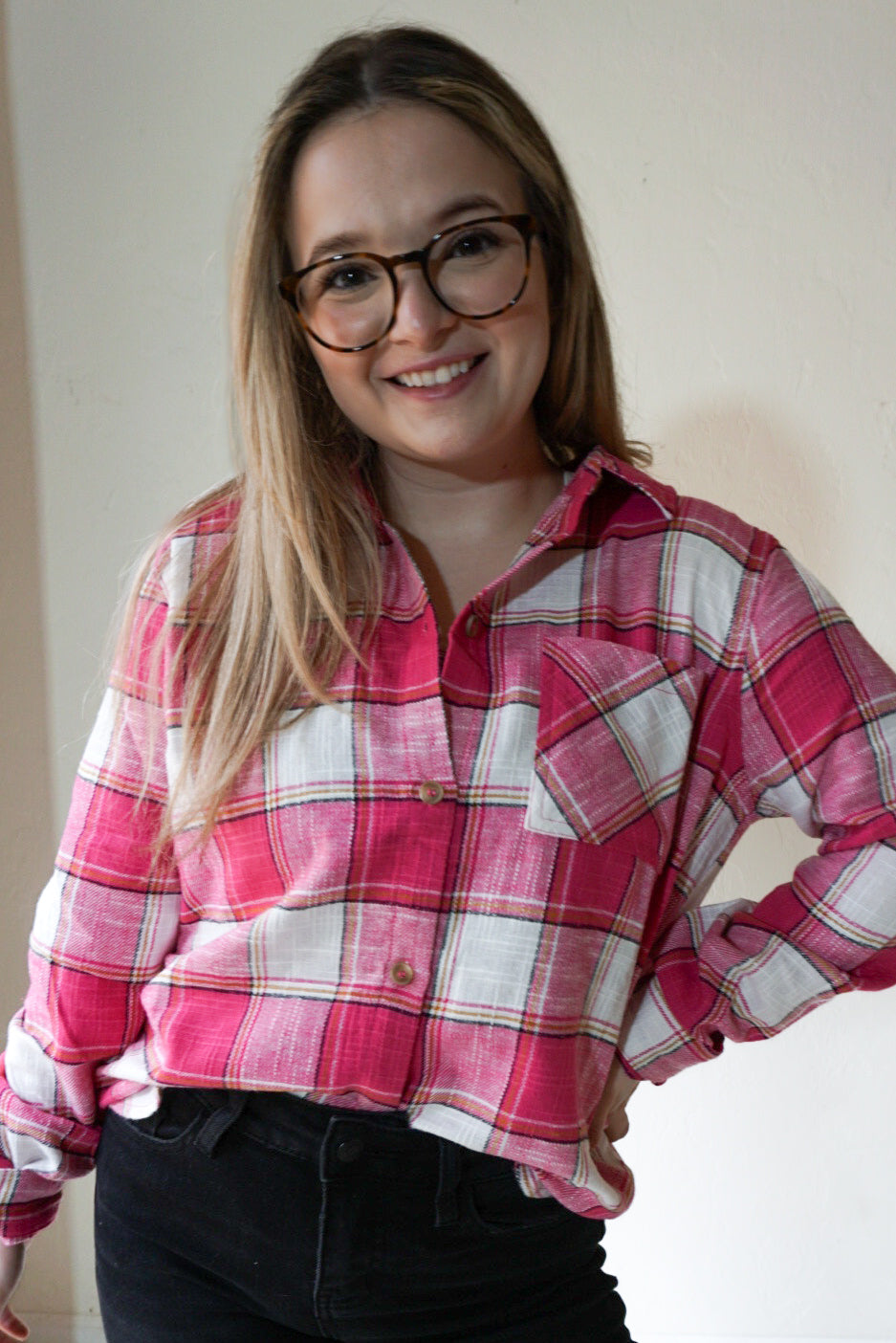 Lena Flannel Top
