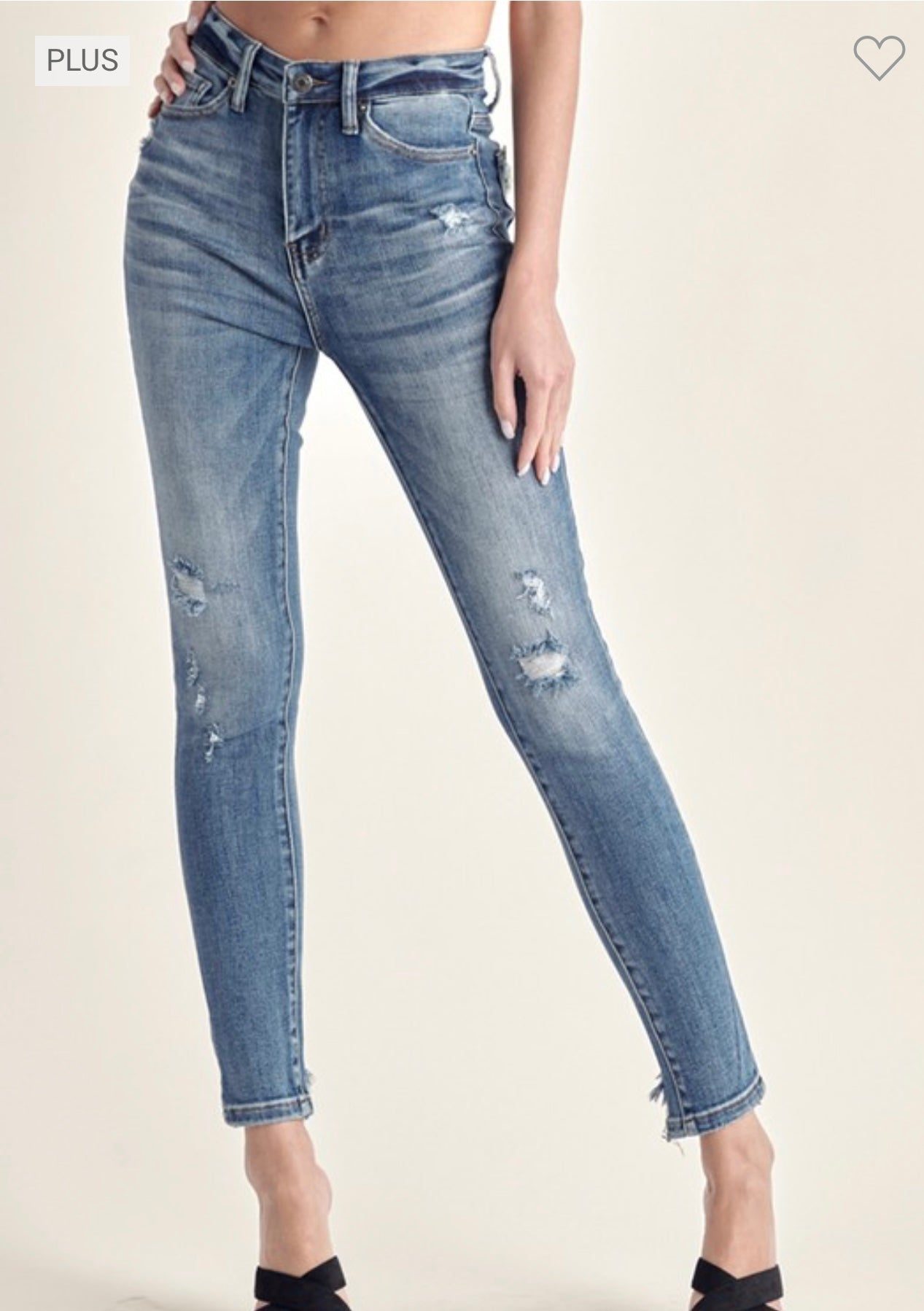 Risen Plus High Rise Vintage Skinny
