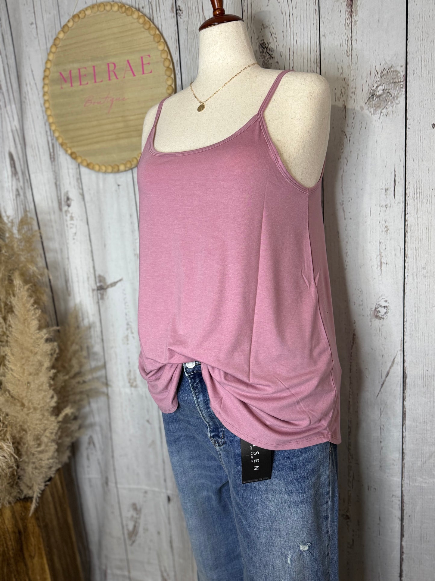SUSAN Plus Front and Back Reversible Spaghetti Cami