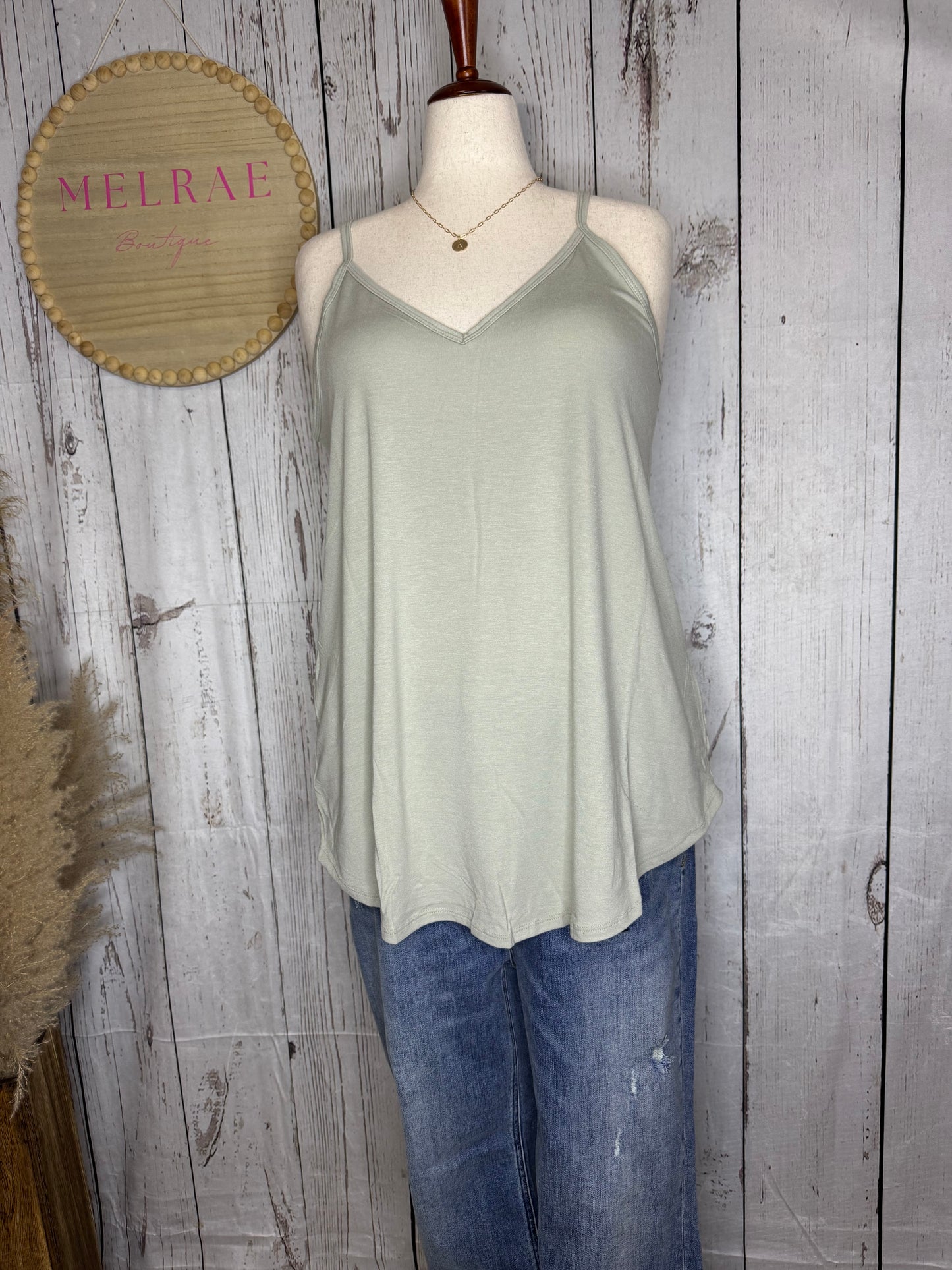 SUSAN Plus Front and Back Reversible Spaghetti Cami