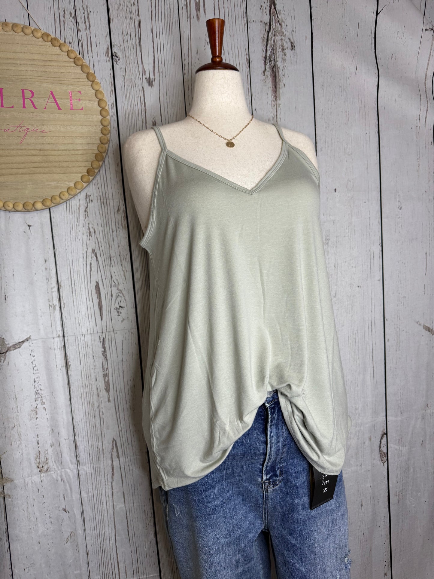 SUSAN Plus Front and Back Reversible Spaghetti Cami