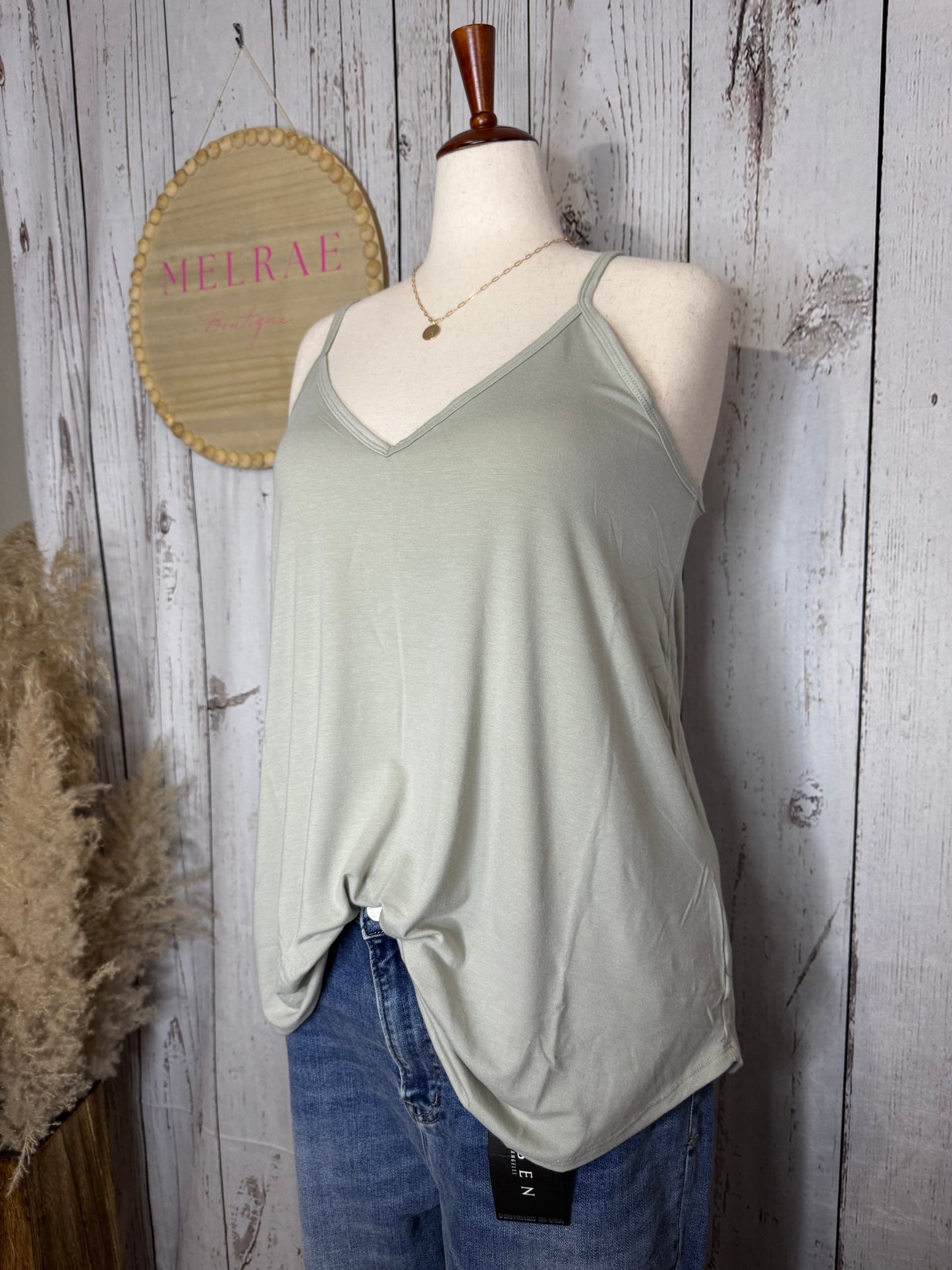 SUSAN Plus Front and Back Reversible Spaghetti Cami