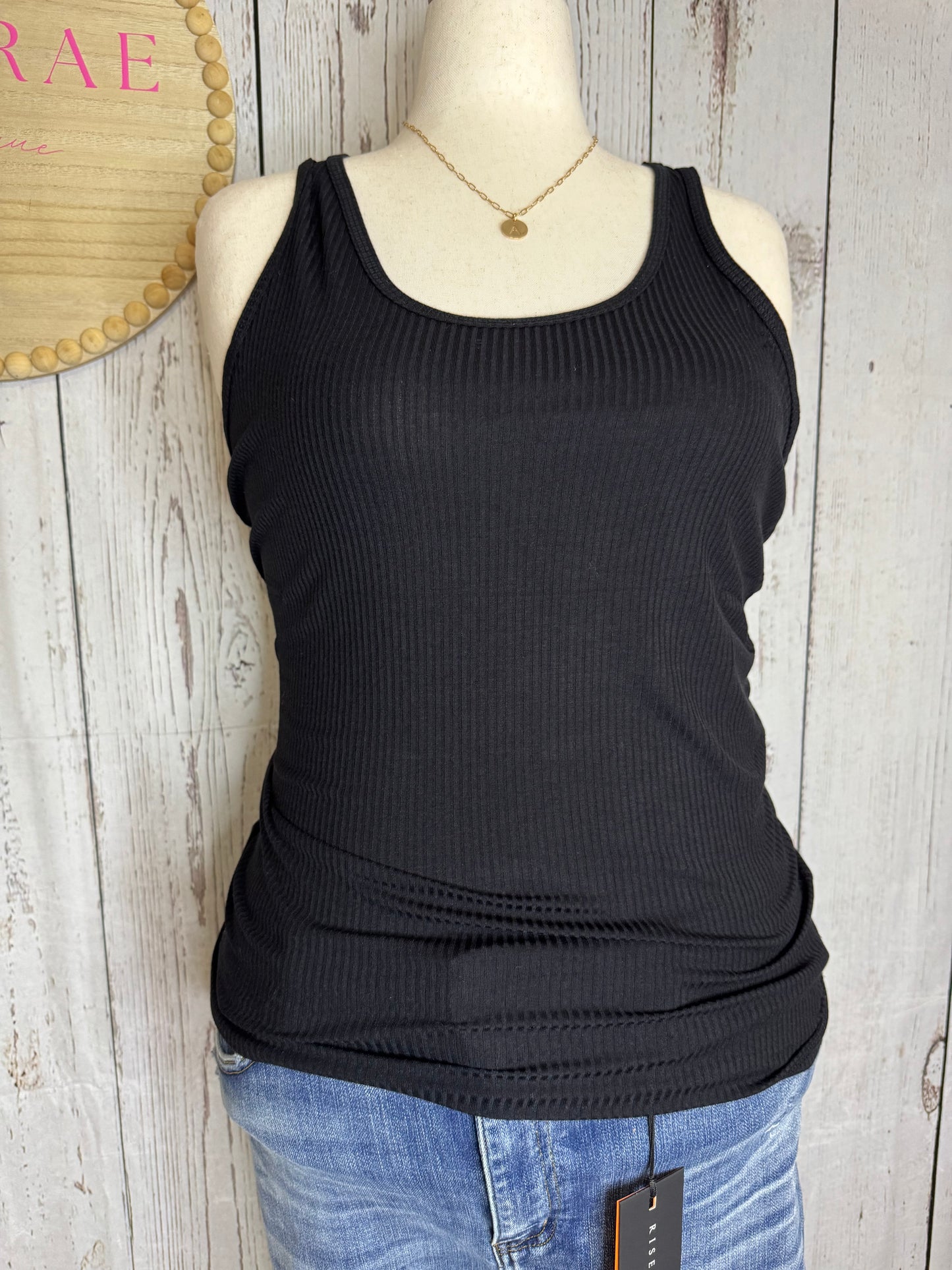 BEVERLY Plus Ribbed Racerback Tank