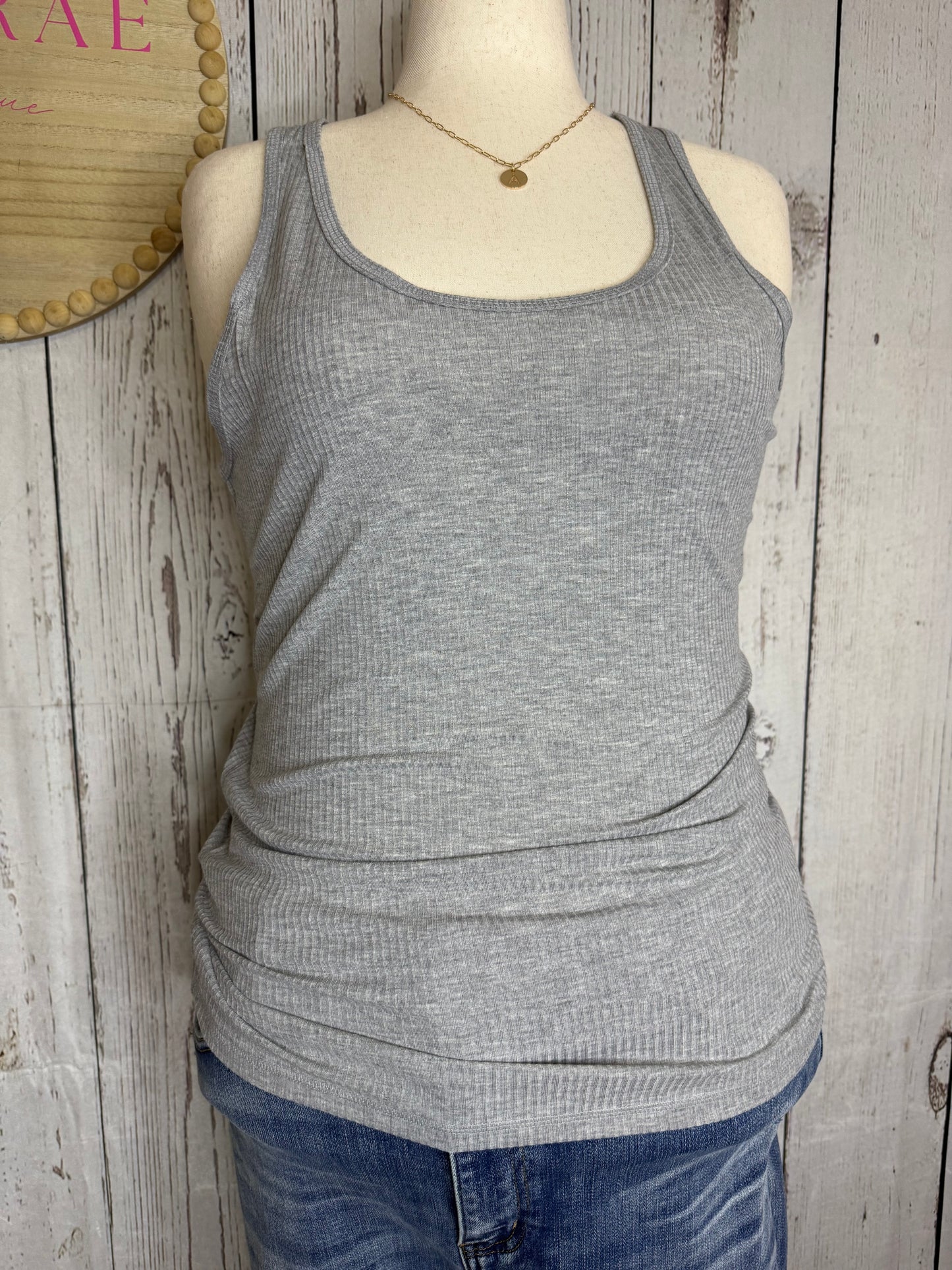 BEVERLY Plus Ribbed Racerback Tank