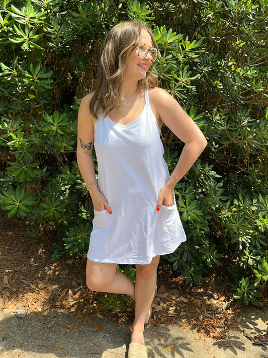 Cameron Mini Dress with Built in Romper Liner