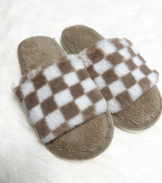 Checkered Slippers