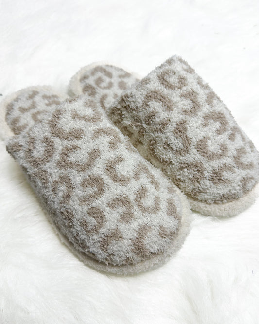 Cheetah Slippers - Beige