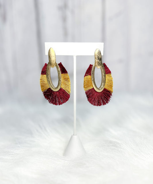 First Down Fringe Earrings