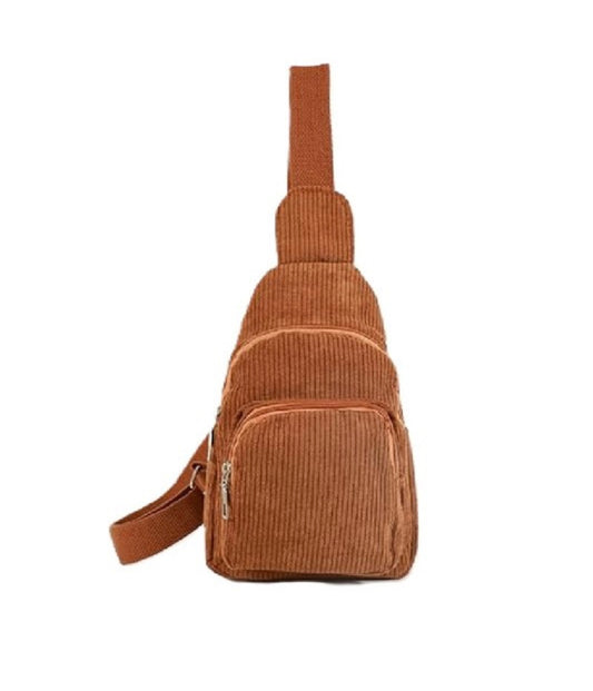 Corduroy Vintage Crossbody Sling Bag