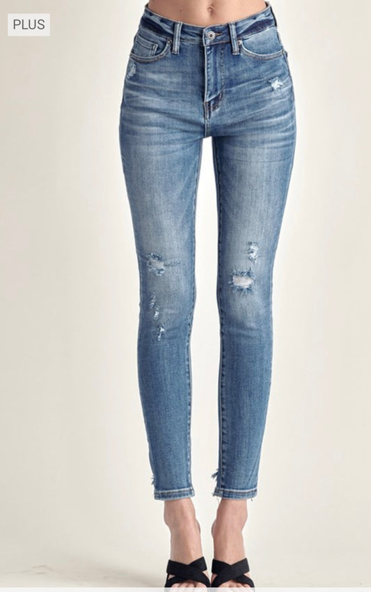 Risen Plus High Rise Vintage Skinny